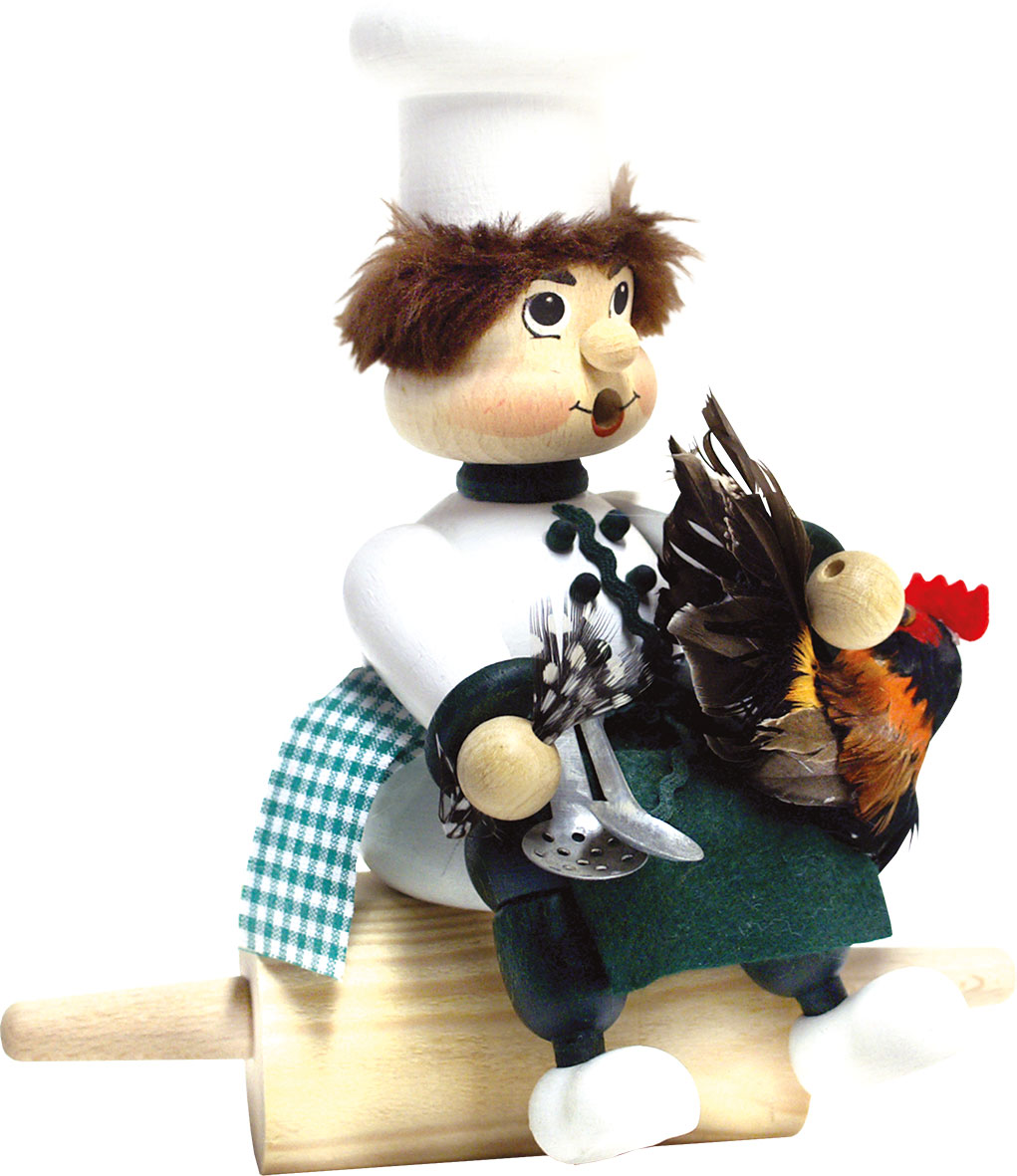 Kantenhocker, Koch auf Nudelholz