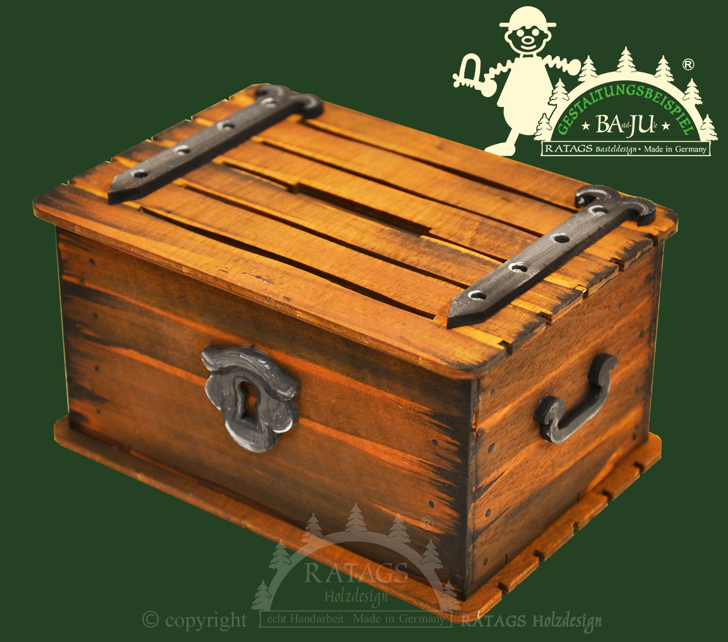 Craft money box, treasure chest
