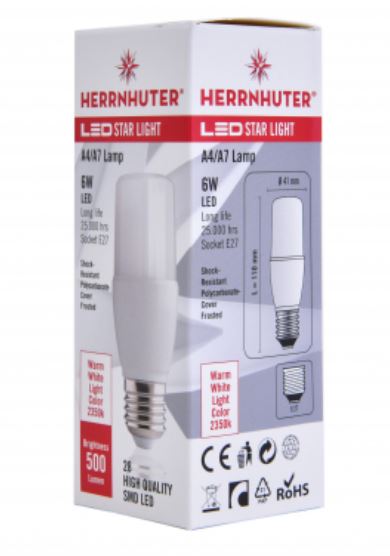 LED E27, 5 / 6 Watt, warmweiß