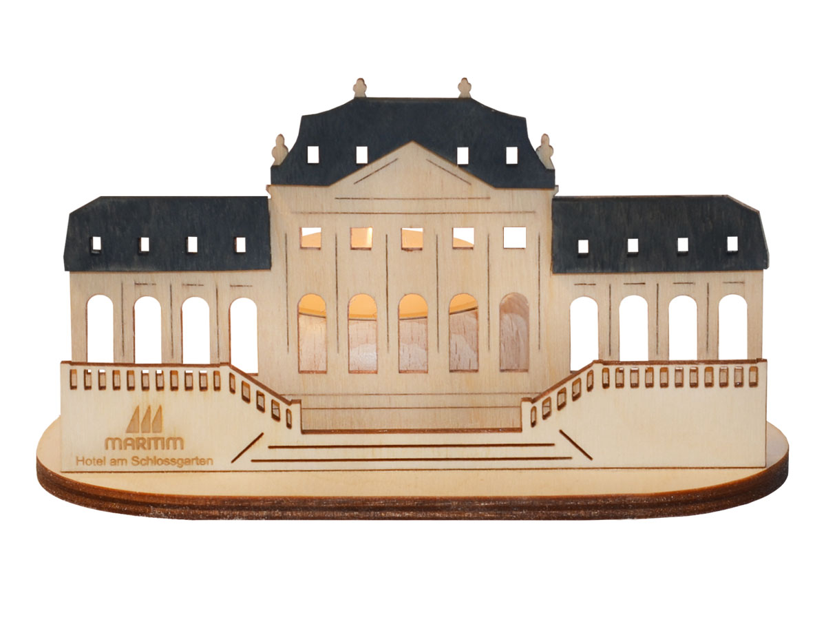 Skuggspel, Maritim Hotel am Schlossgarten Fulda, med värmeljus