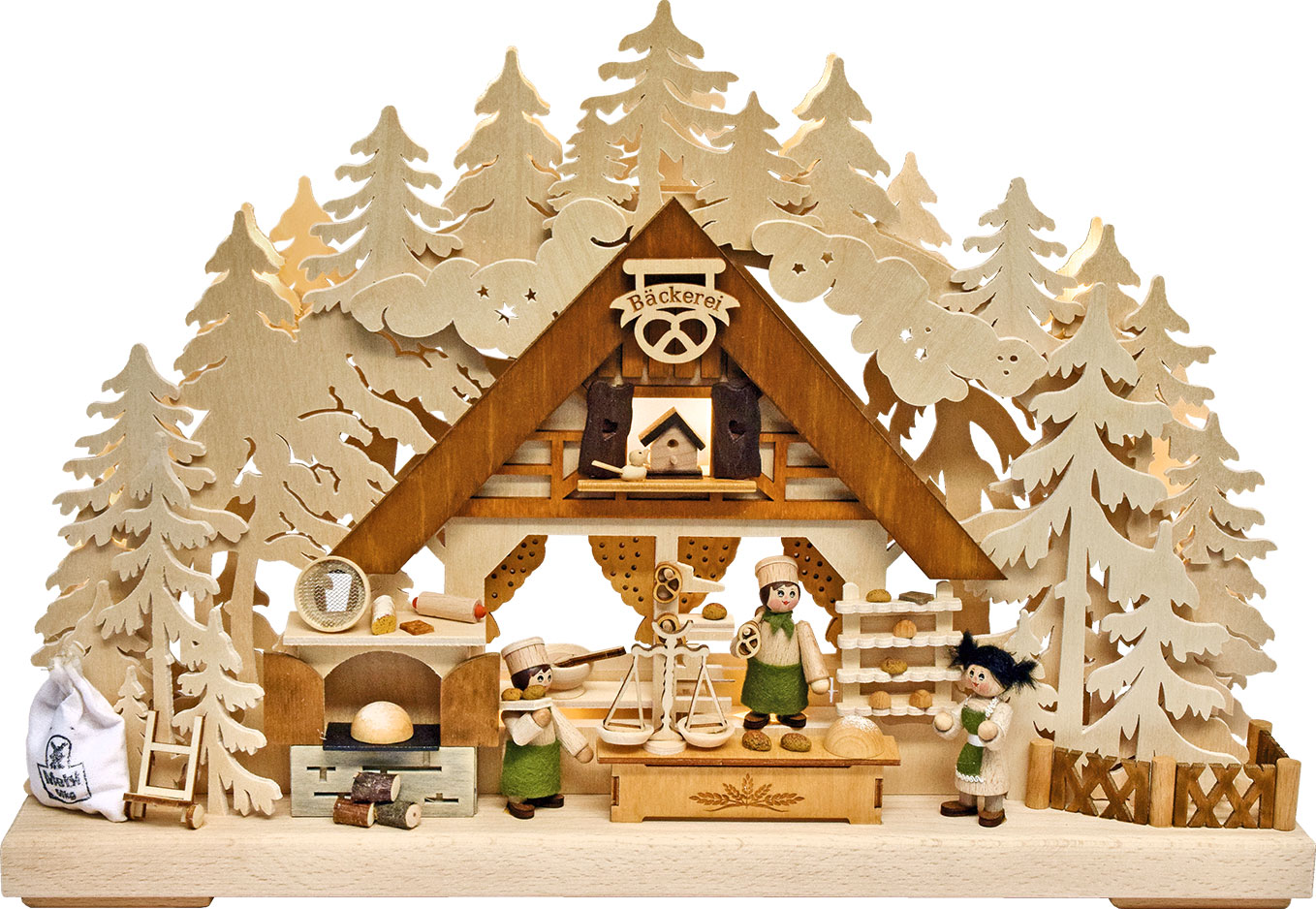 Small 3D Schwibbogen, bakery