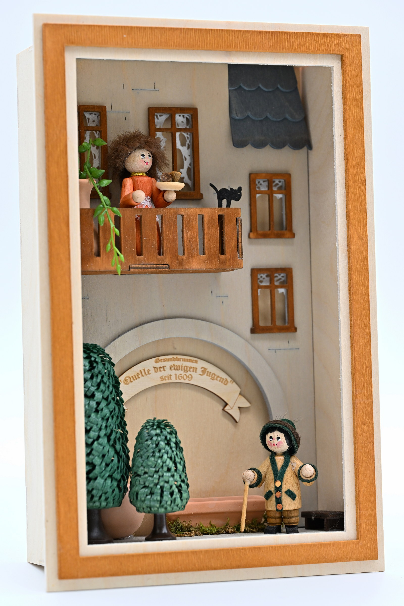 3D-Wandbild, Am Brunnen