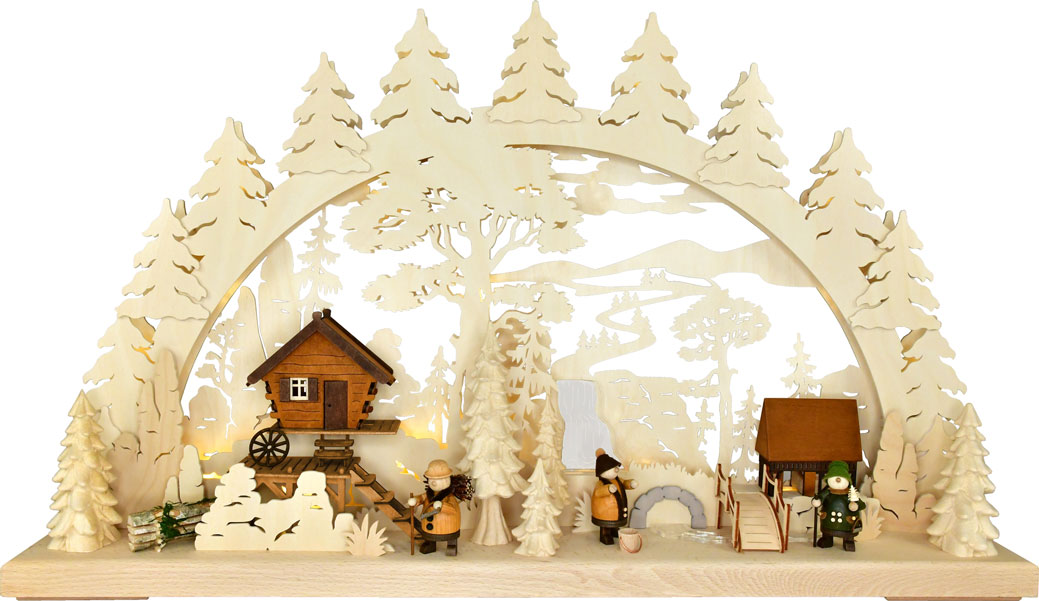 3D candle arch, large, by the stream