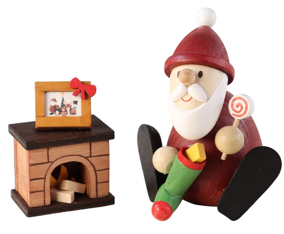 Weihnachtsmann mit Kamin