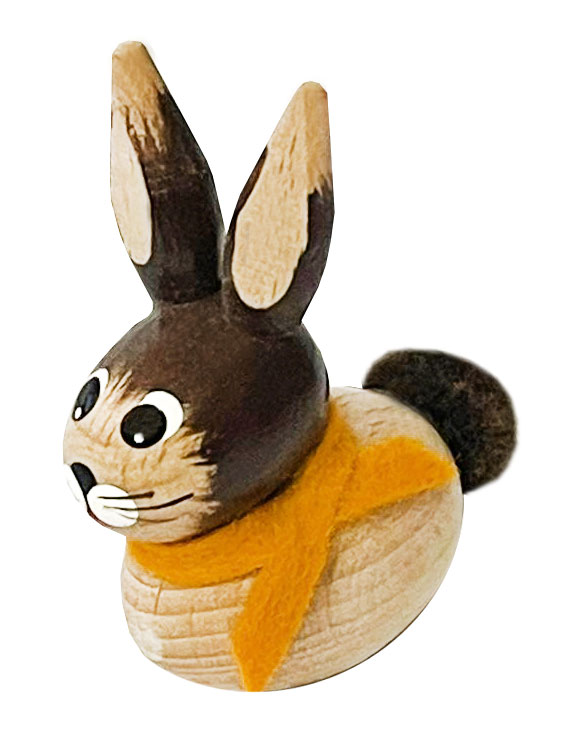 Mini-Osterhase, gelbes Tuch