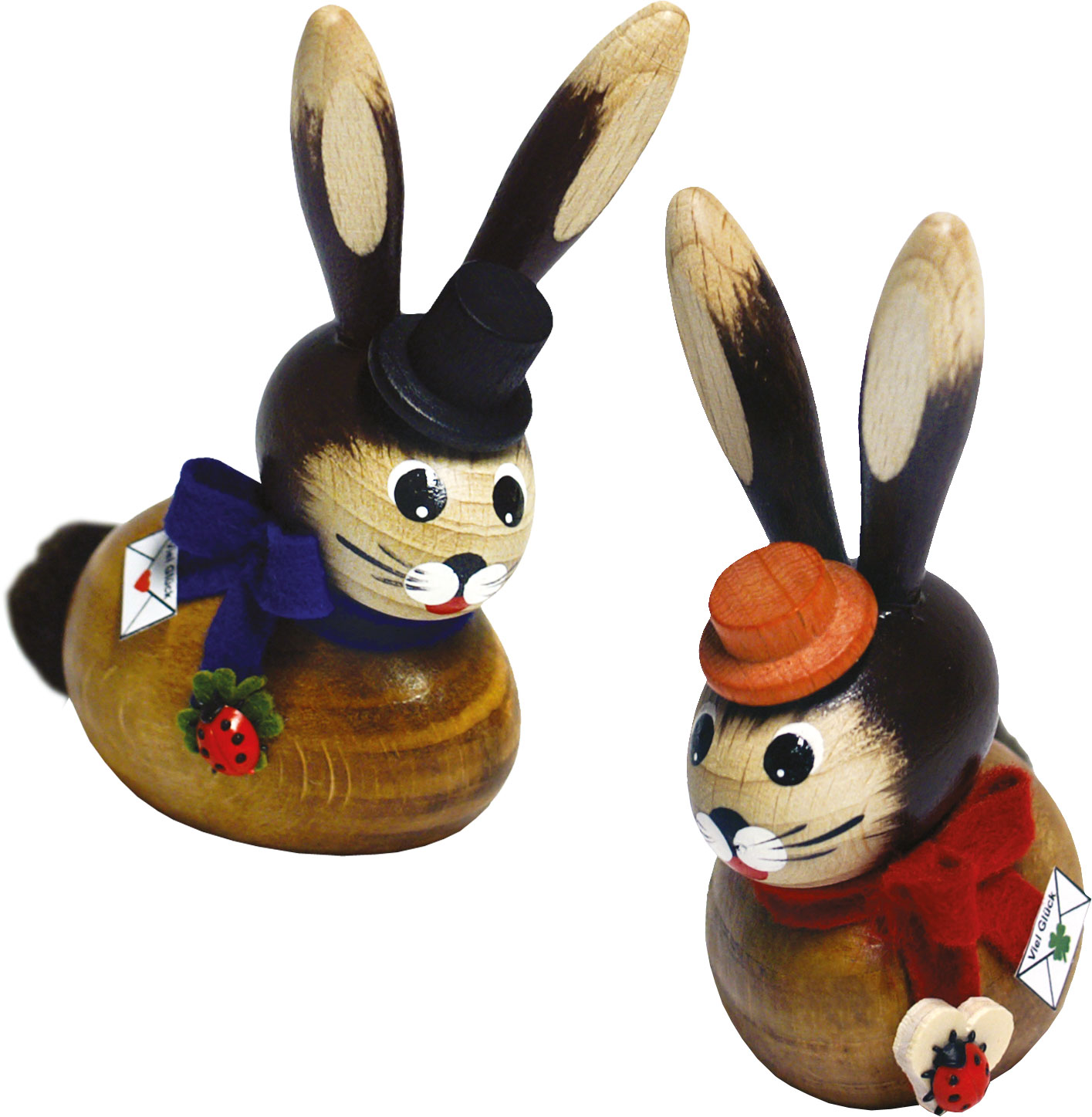Lucky rabbits, set of 2