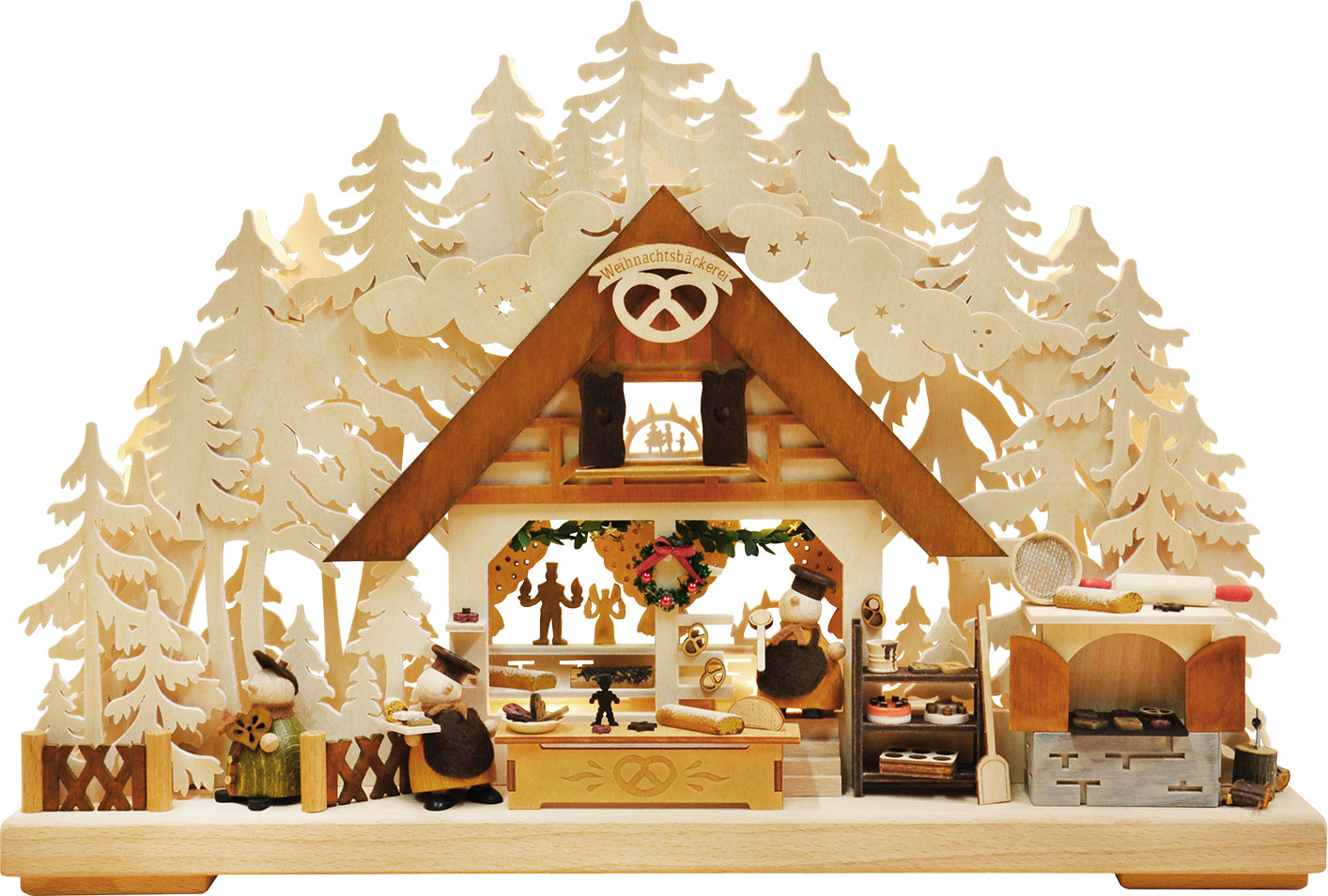 3D-Schwibbogen klein, Weihnachtsbäckerei