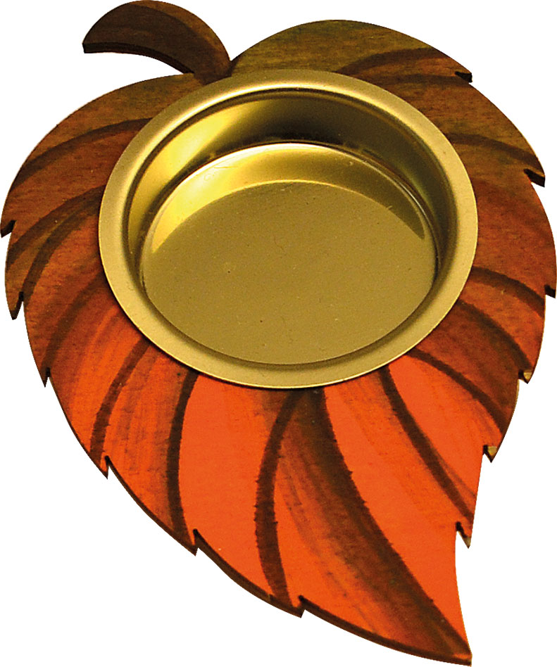 Tealight holder - lime tree, for crafting