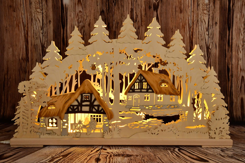 3D-Schwibbogen gr., Feriendorf