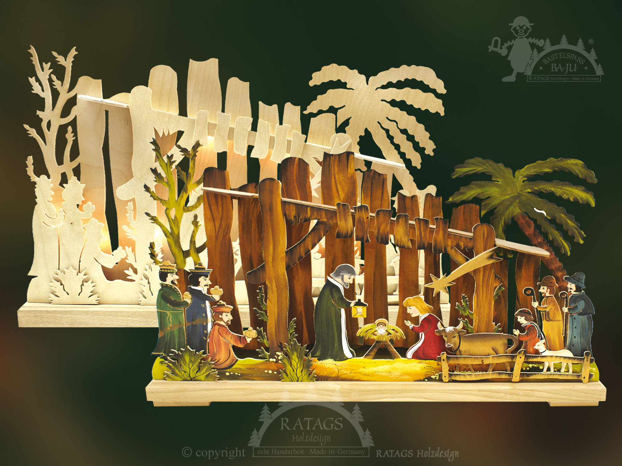 Crafting candle arch, small, Bethlehem