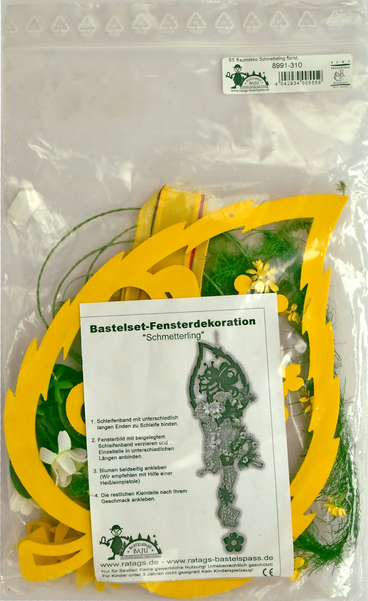 Raumdeko zum Basteln, Schmetteling, Floristik