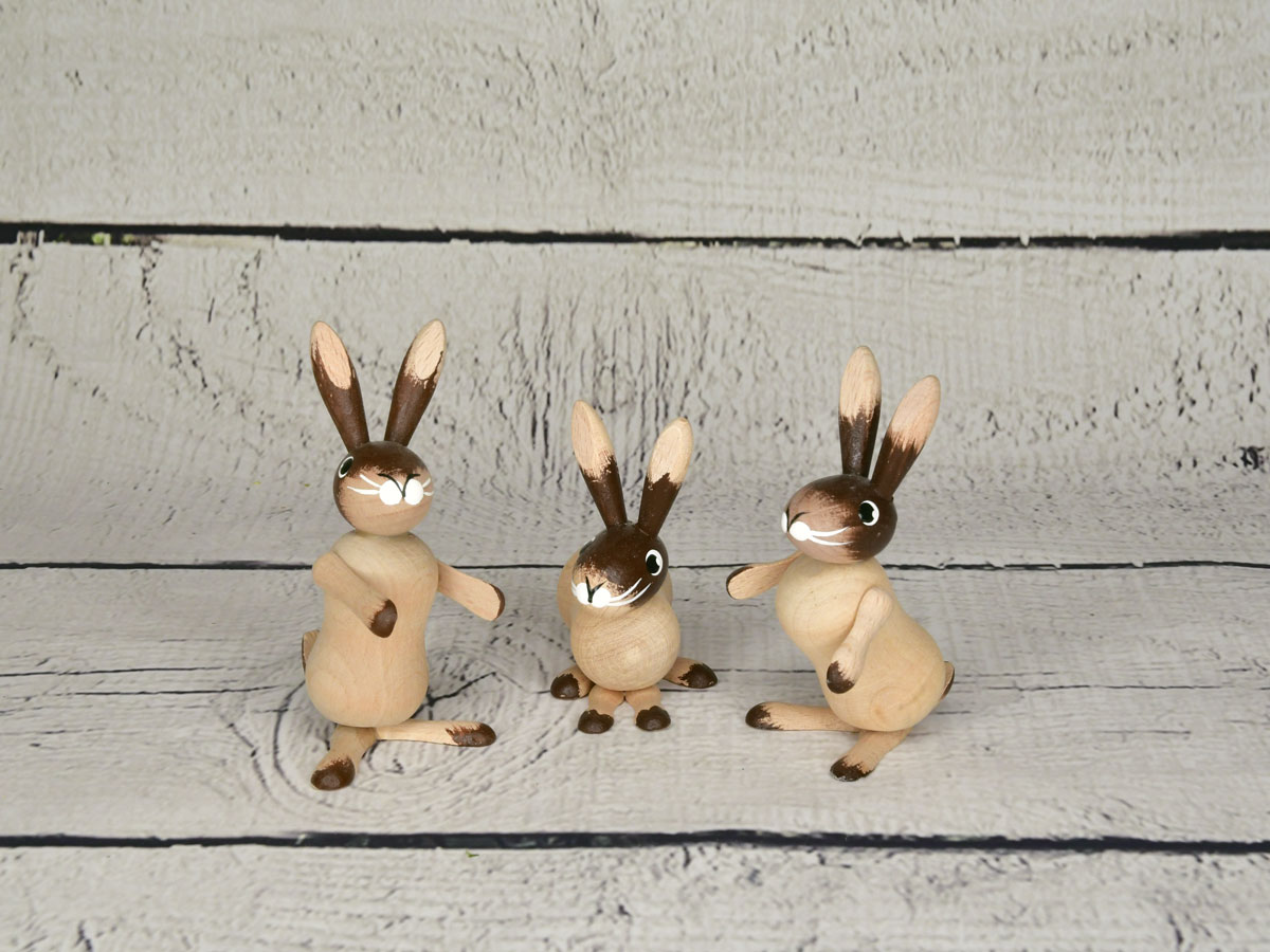 Old Easter bunny trio