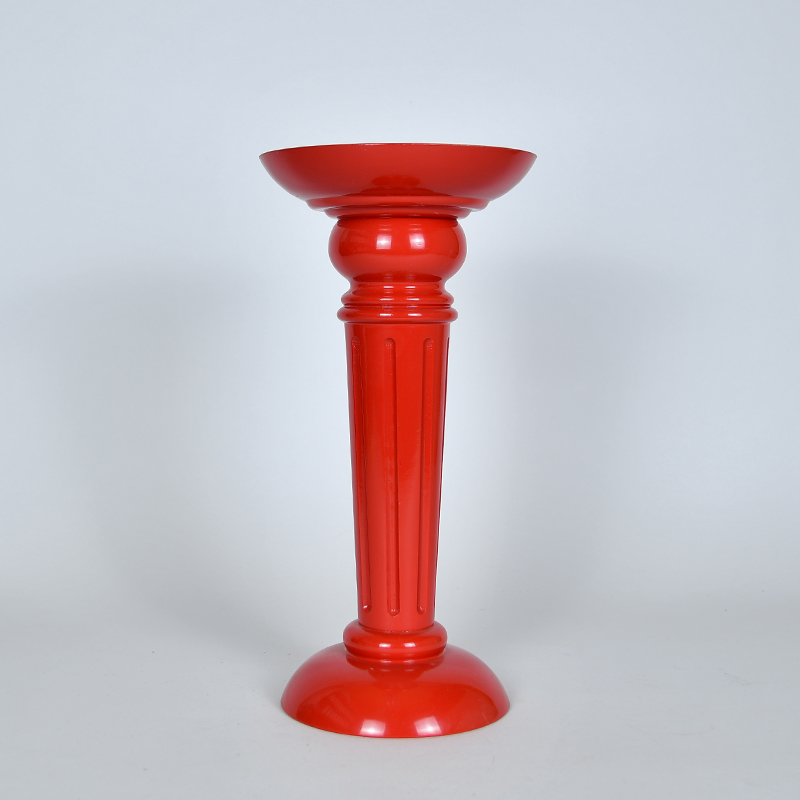 Multi-purpose column, fluted, red