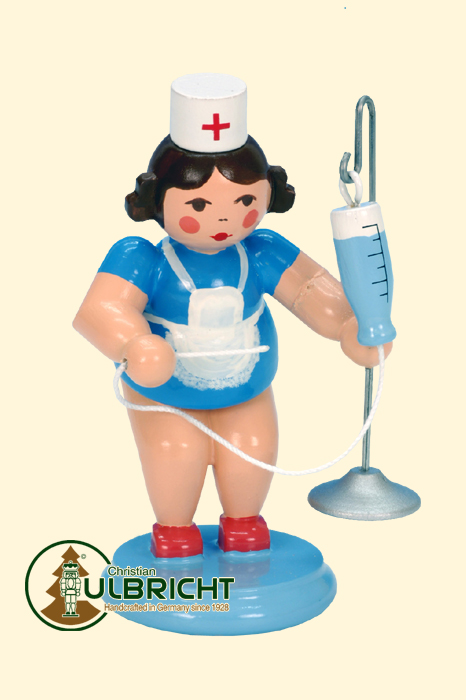 Krankenschwester mit Tropf