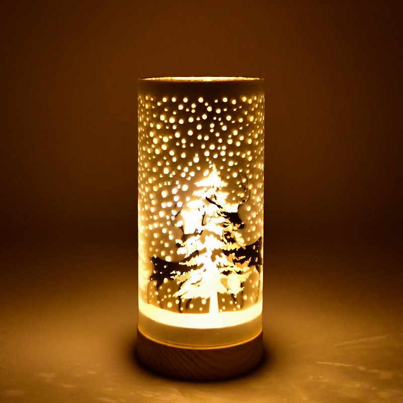 Luce decorativa 20 cm cervi + LED