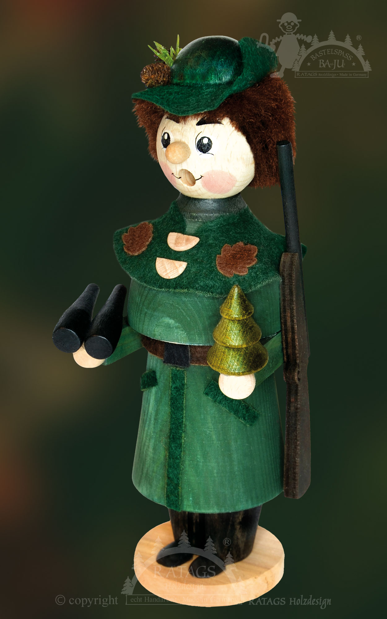 Räuchermännchen zum Basteln, Förster Räuchermännchen zum Basteln, Förster