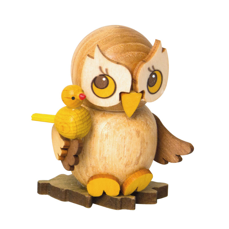 Owl child with bird