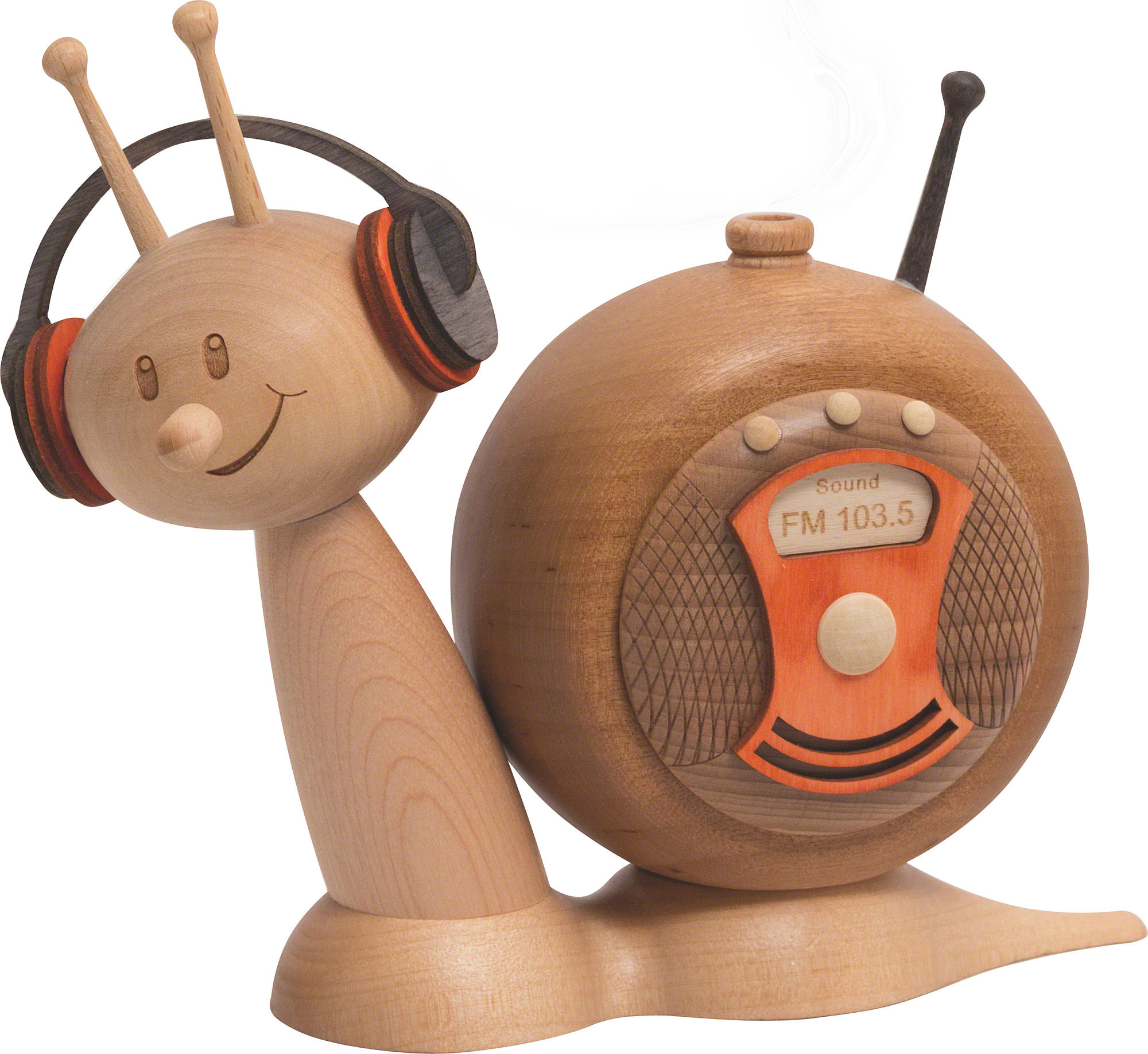 Smoking figure snail Sunny, radio snail approx. 16 cm