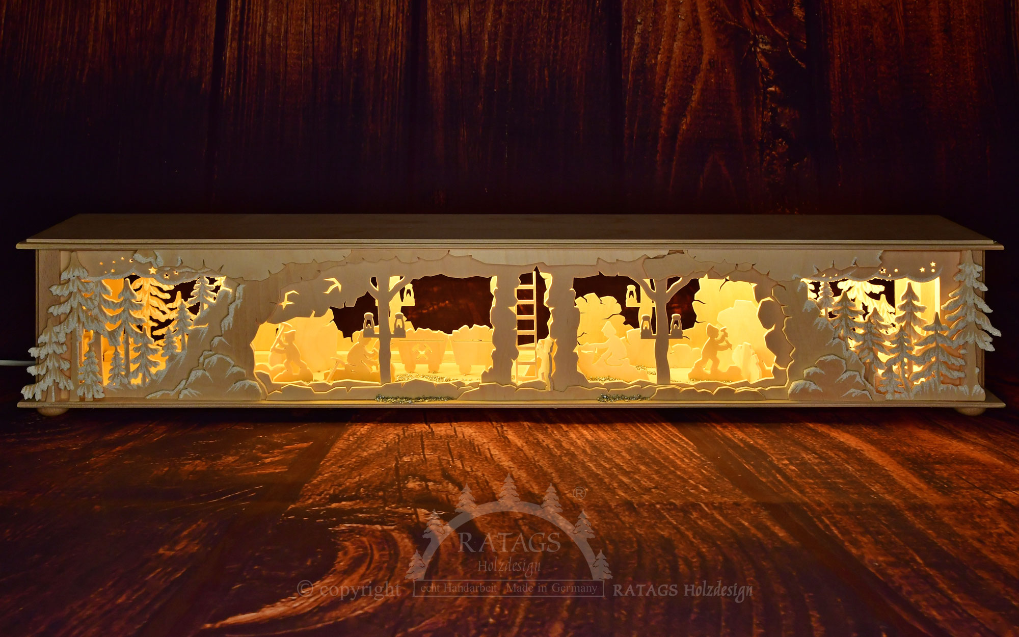 Room lamp, large, for mining, hoarfrost