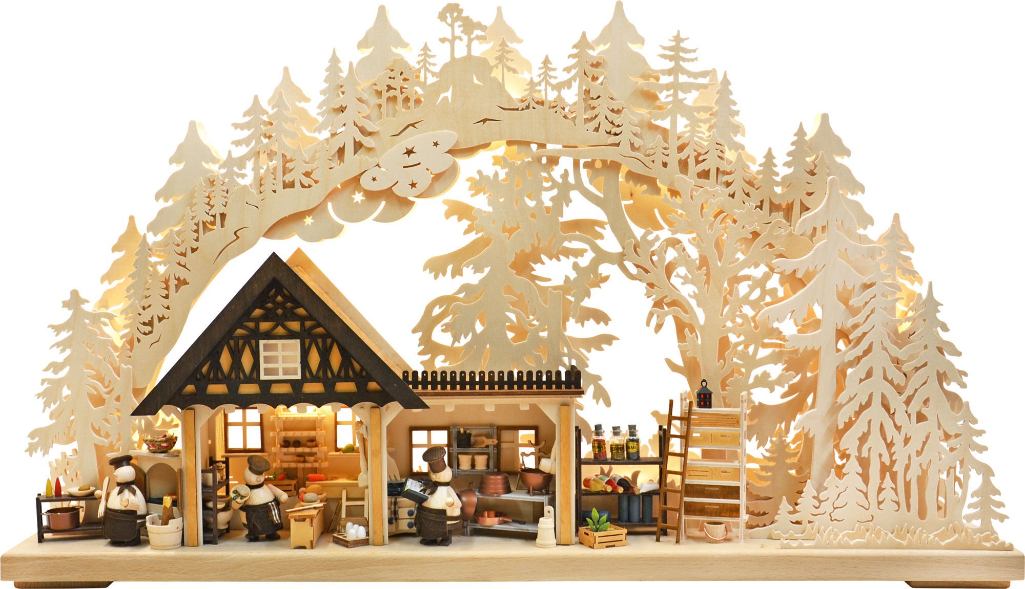 Large 3D candle arch, RATAGS cooking professionals