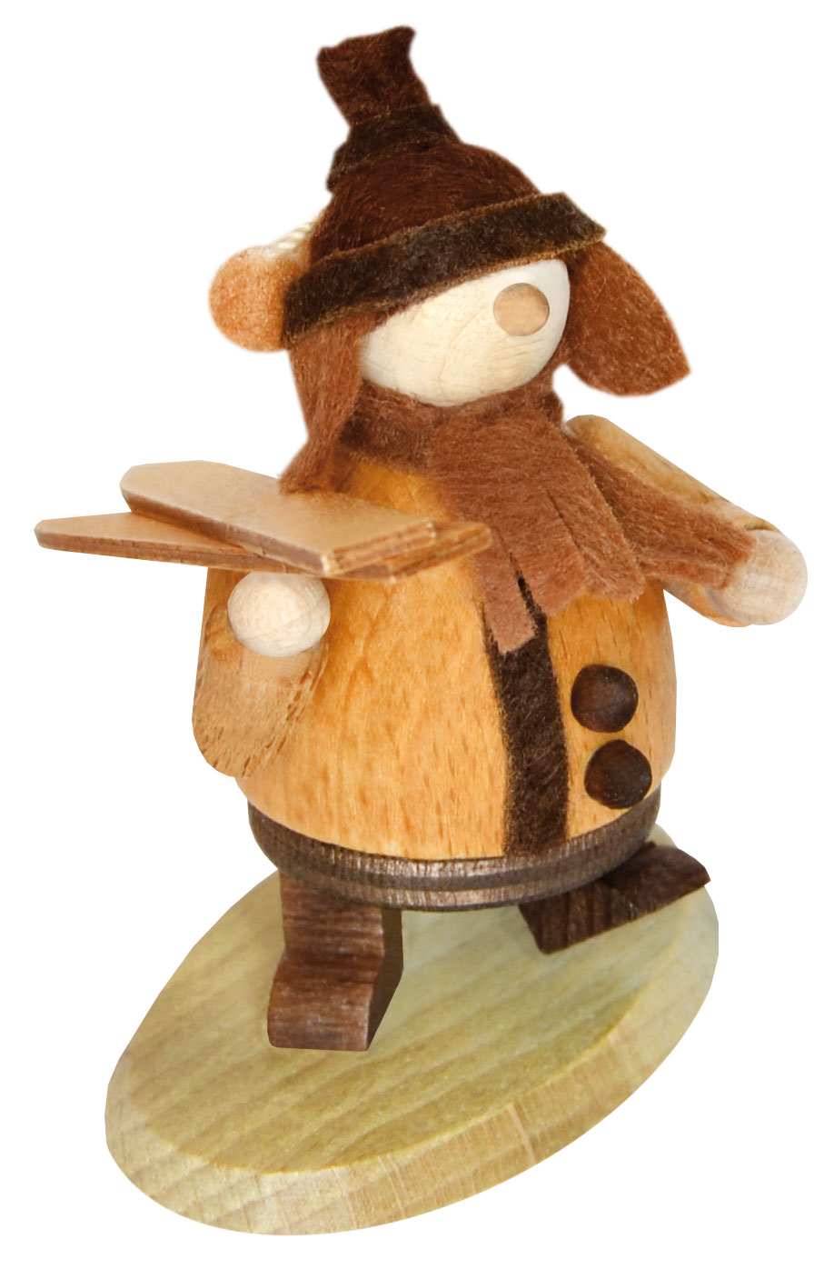 Walki, winter child with skis