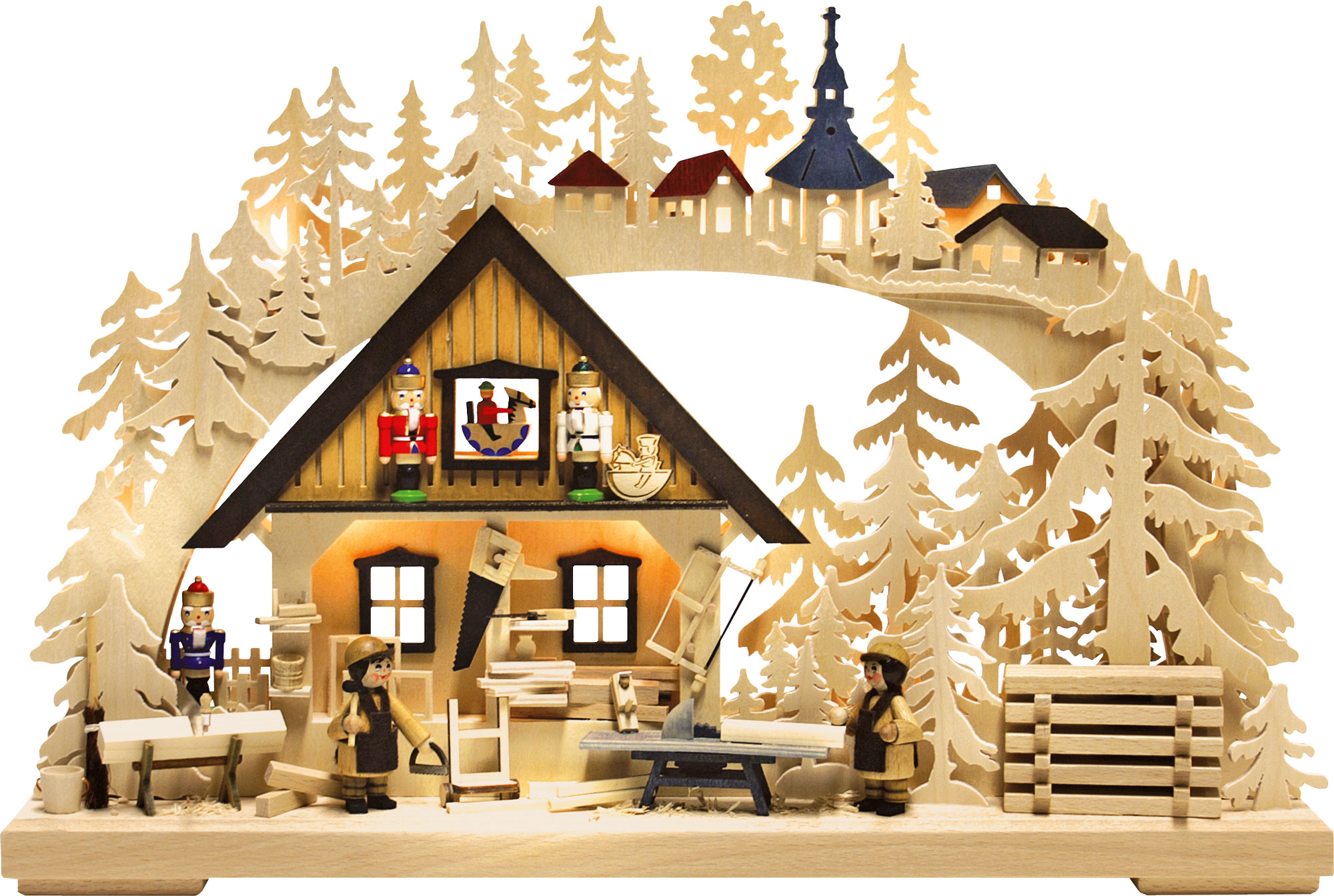 Small 3D Schwibbogen, nutcracker workshop