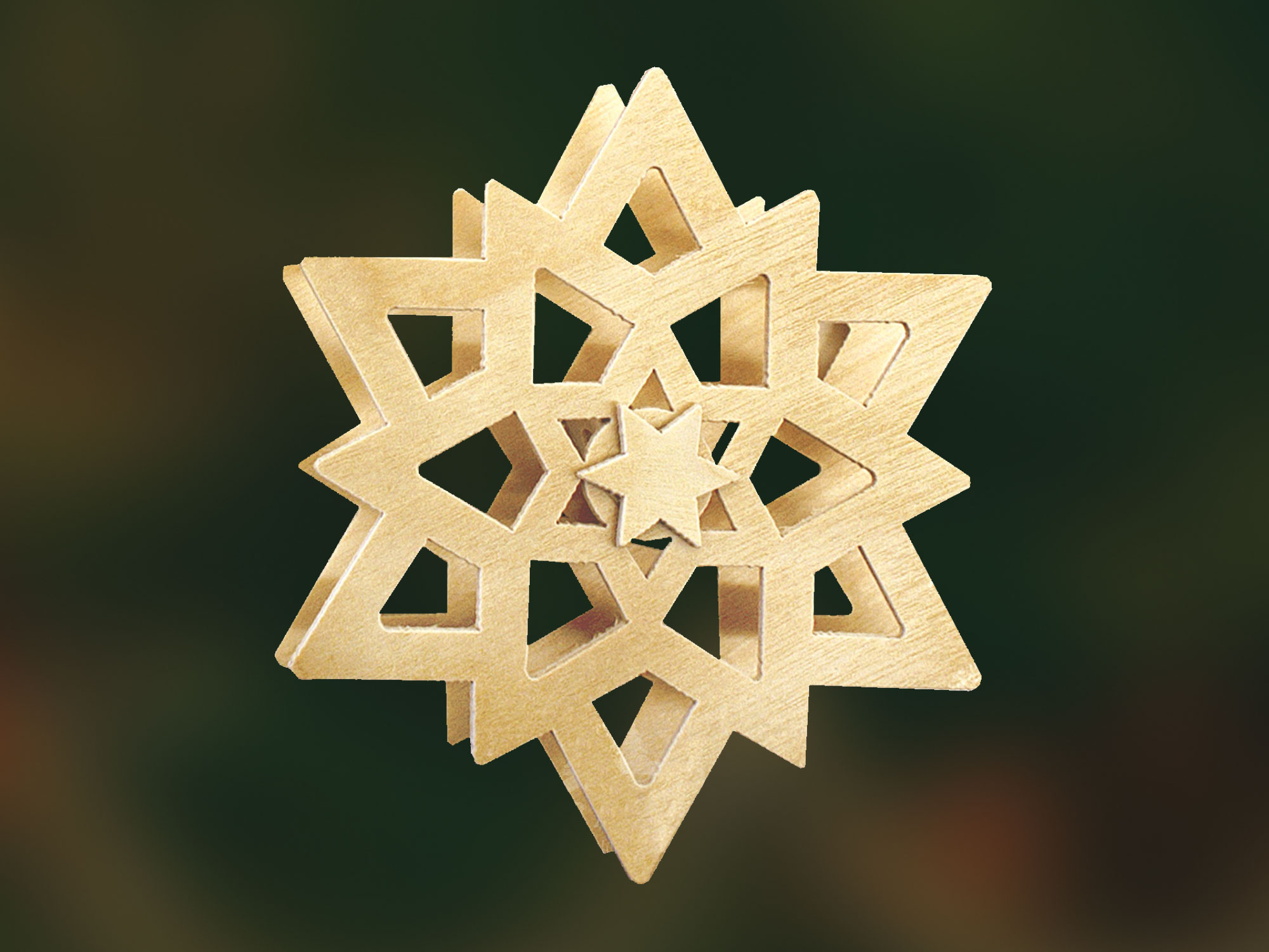 Attachable star for taper candles