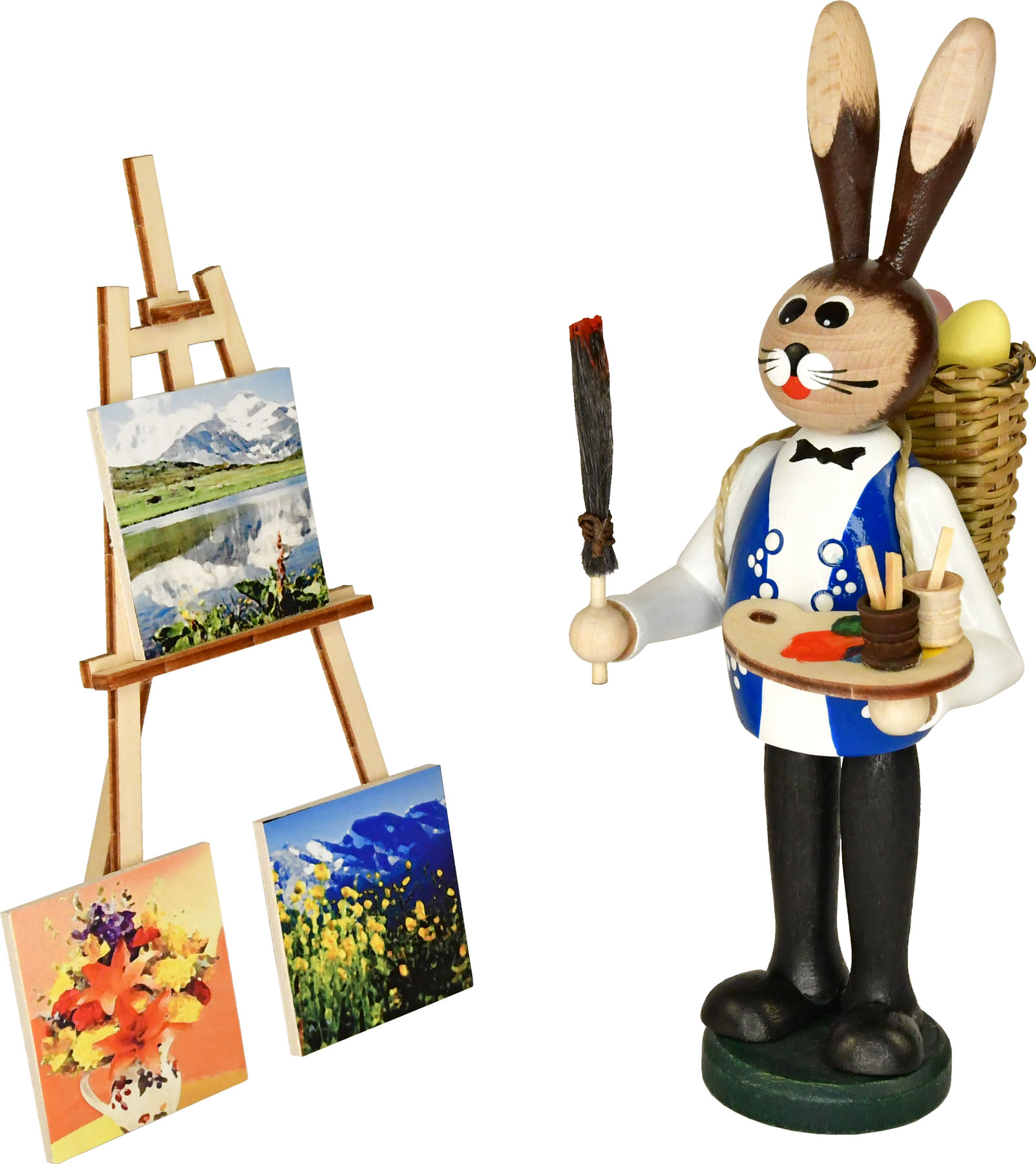 Easter bunny with easel