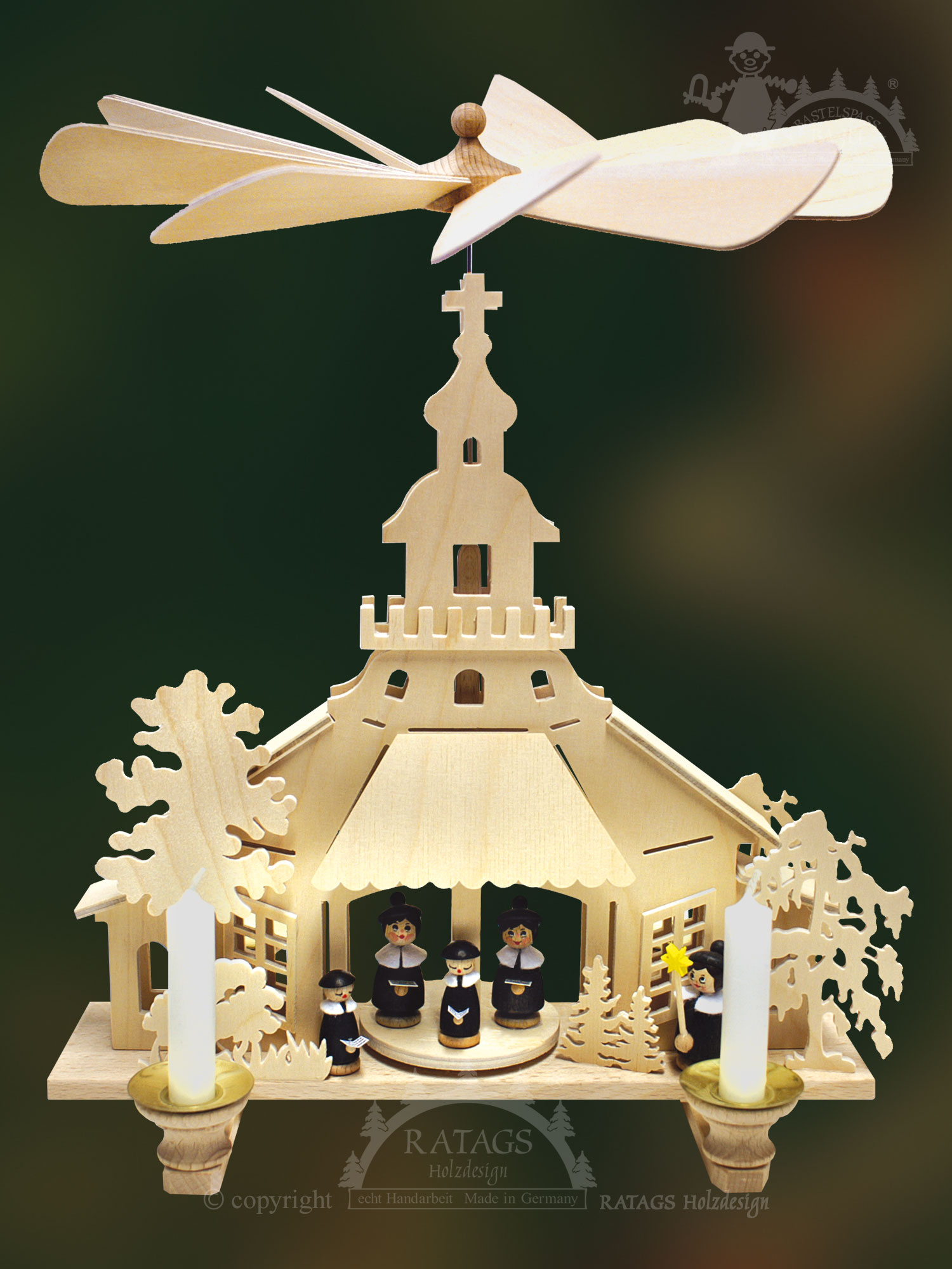 Bastelset, Kirchenpyramide gr. Bastelset, Kirchenpyramide gr.