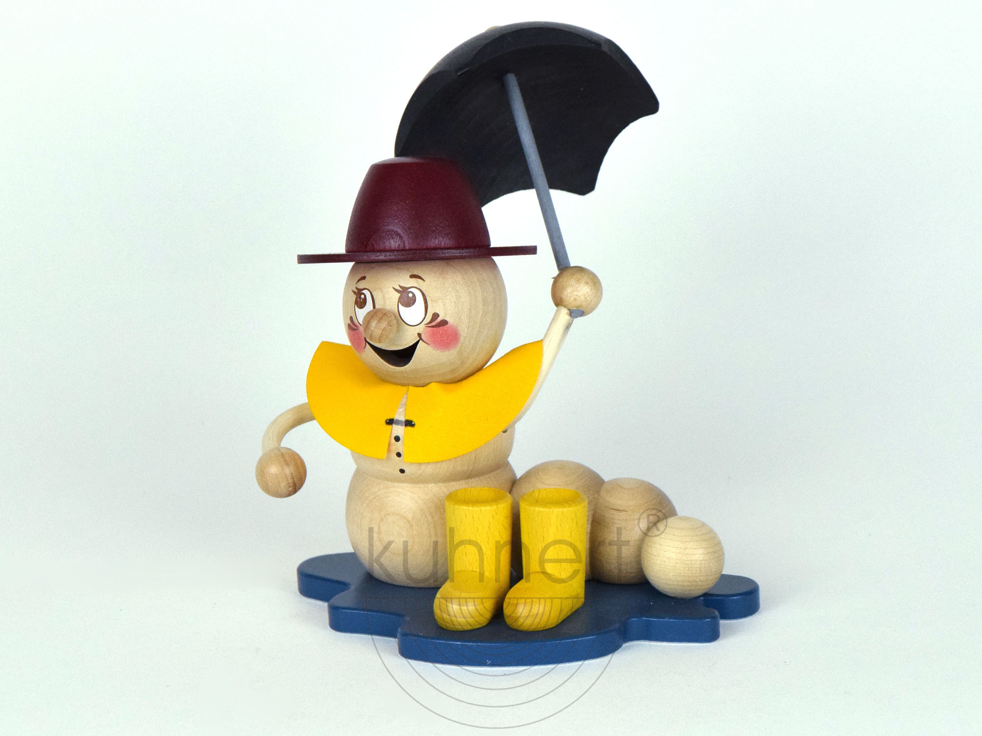 Räucherfigur Regenwurm Rudi ca. 17 cm