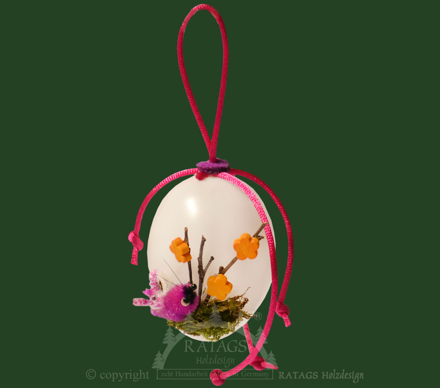 Tree decoration Easter decoration egg made of plastic, with accessories