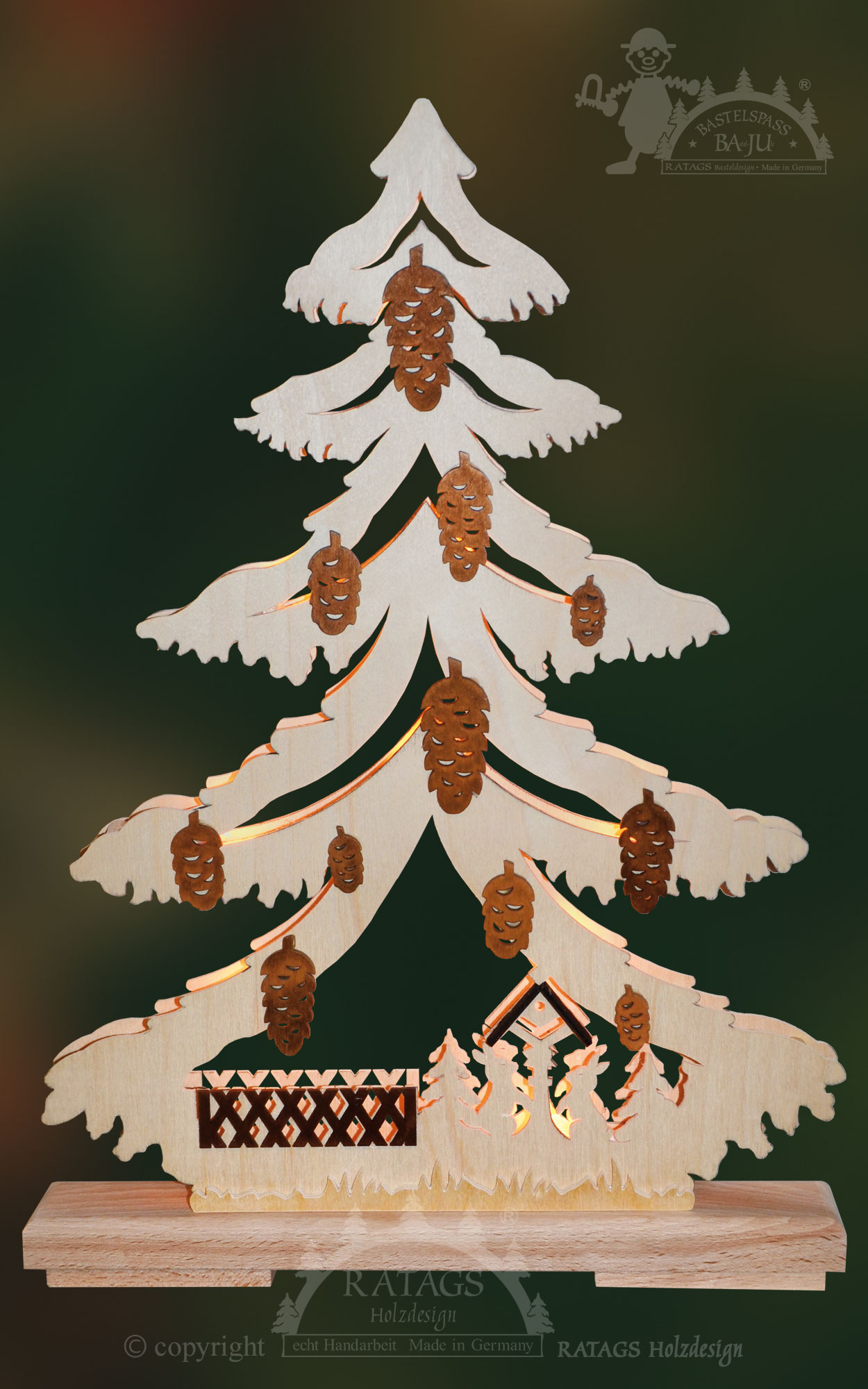 Fir tree for crafting, small, forest animals