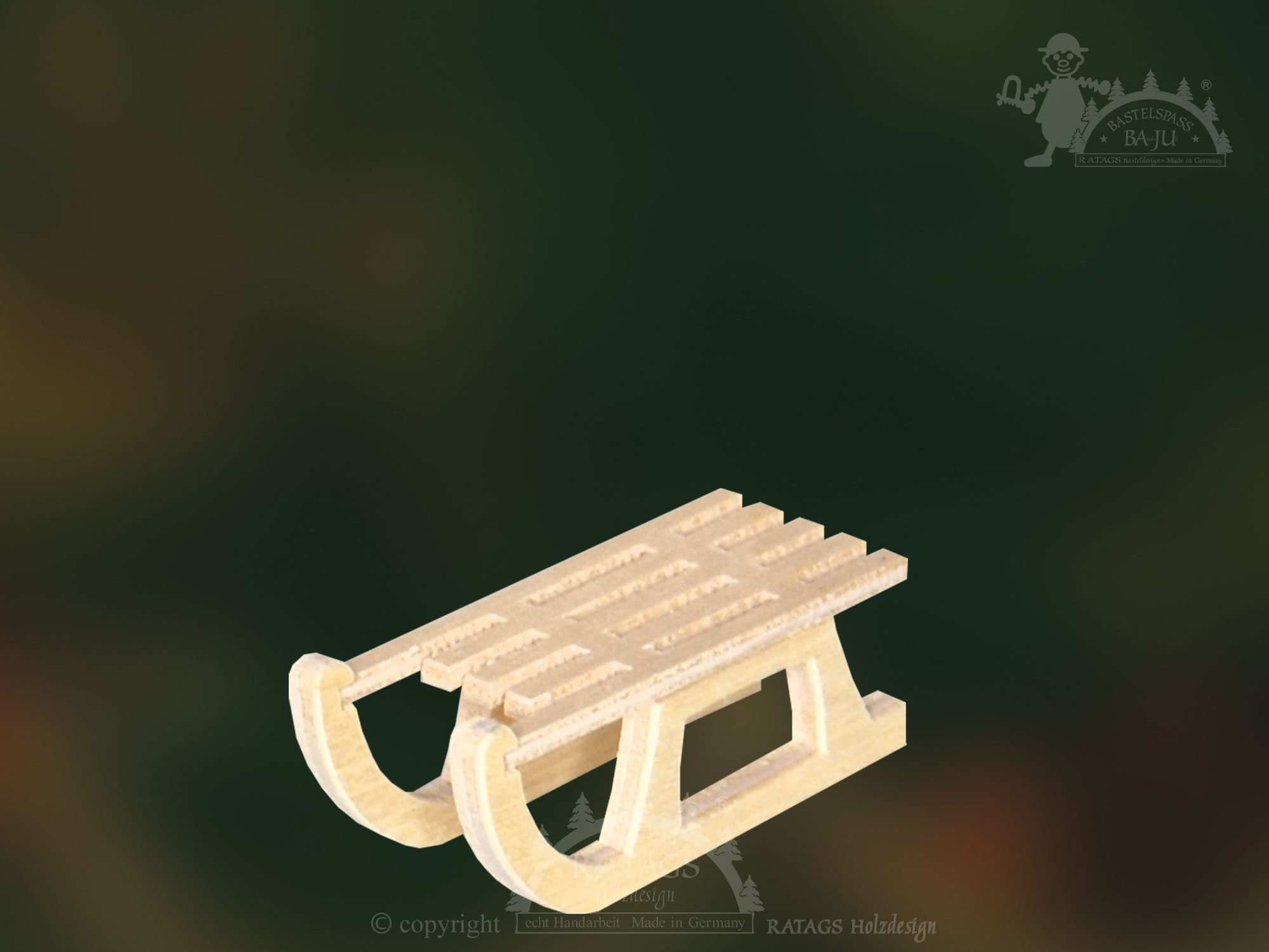 Schlitten zum Basteln