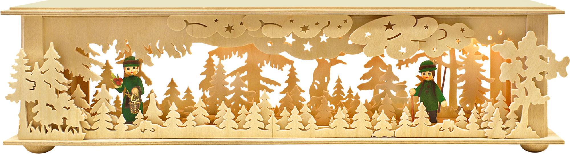 Small room light, forest with 2 foresters