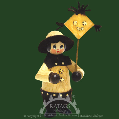 Figure of a child with a kite, large, natural