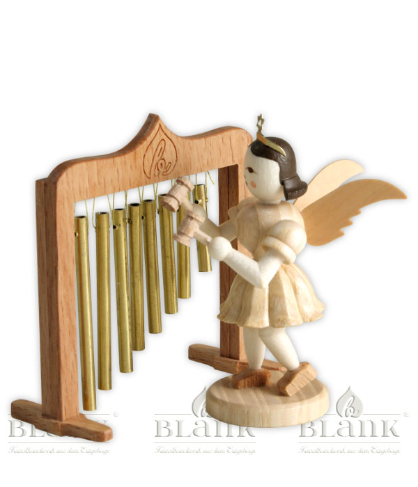 Short-skirted angel tube bells, natural
