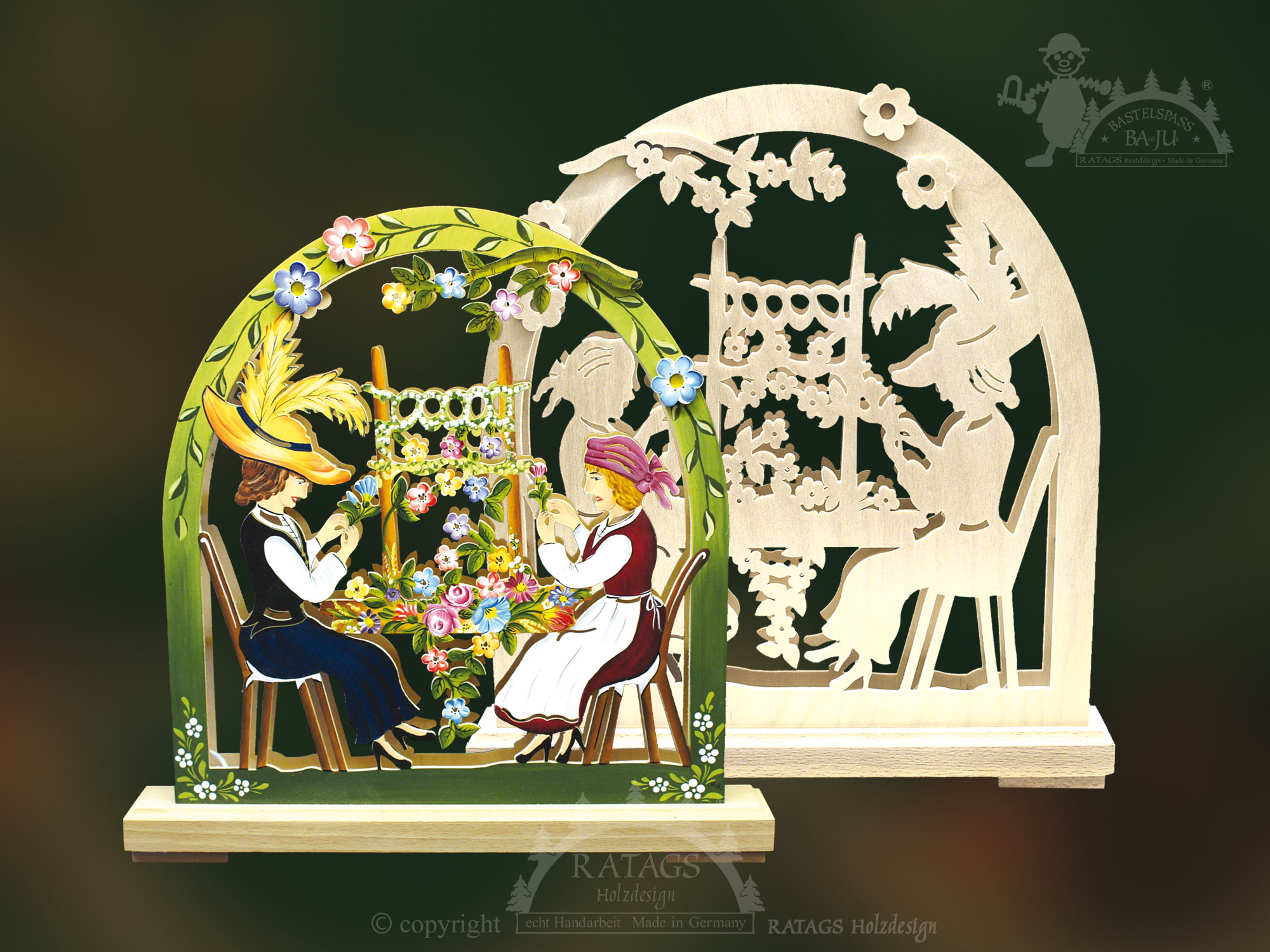 Crafting candle arch, small, flower girl