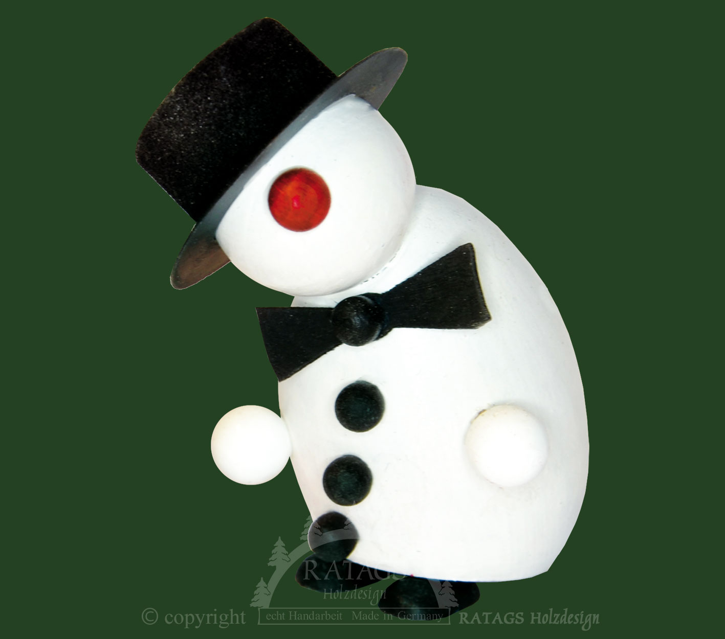 Schneemann-Molli mit Fliege