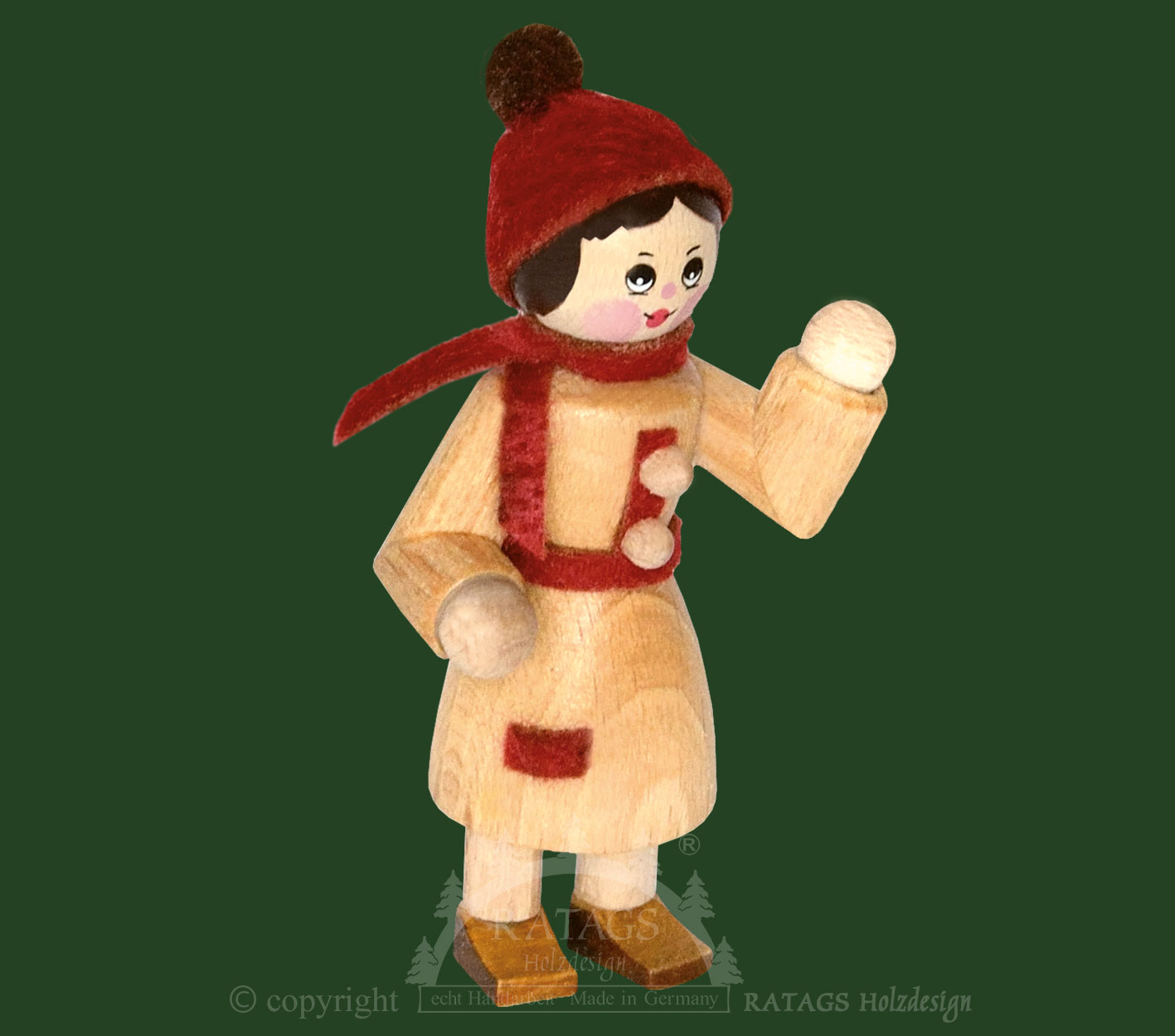 Sammler-Püppchen, Mädchen mit erhobener Hand