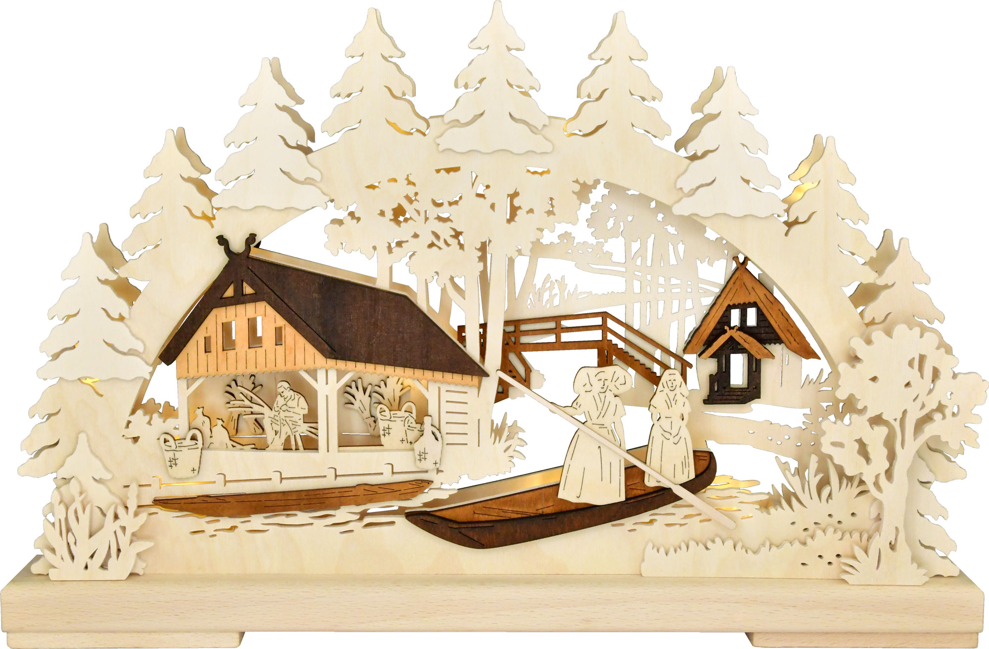 3D candle arch, small, Kleinod im Spreewald