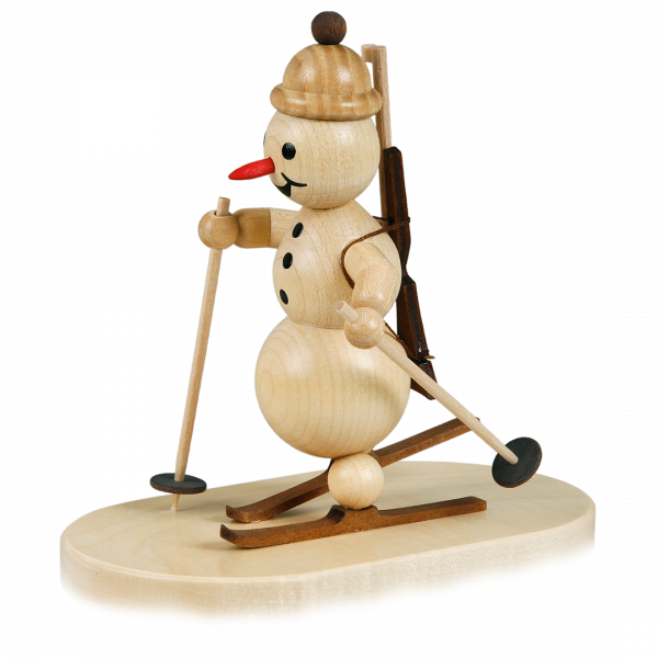 Snowman "Biathlon" standing, base 12 cm