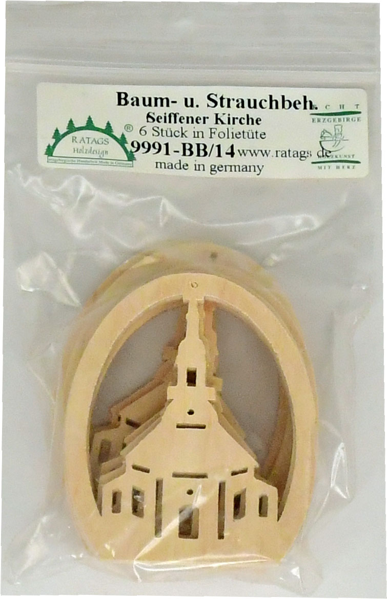 Miniature Seiff.Kirche, 6 pcs. Foil bag