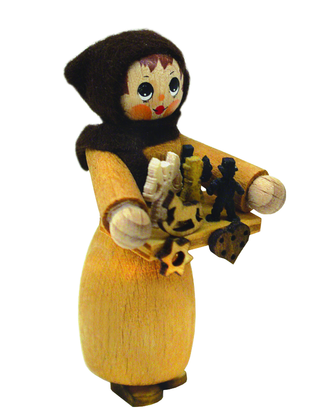 Figur, Striezelmädchen, natur Höhe ca. 6 cm Figur, Striezelmädchen, natur Höhe ca. 6 cm