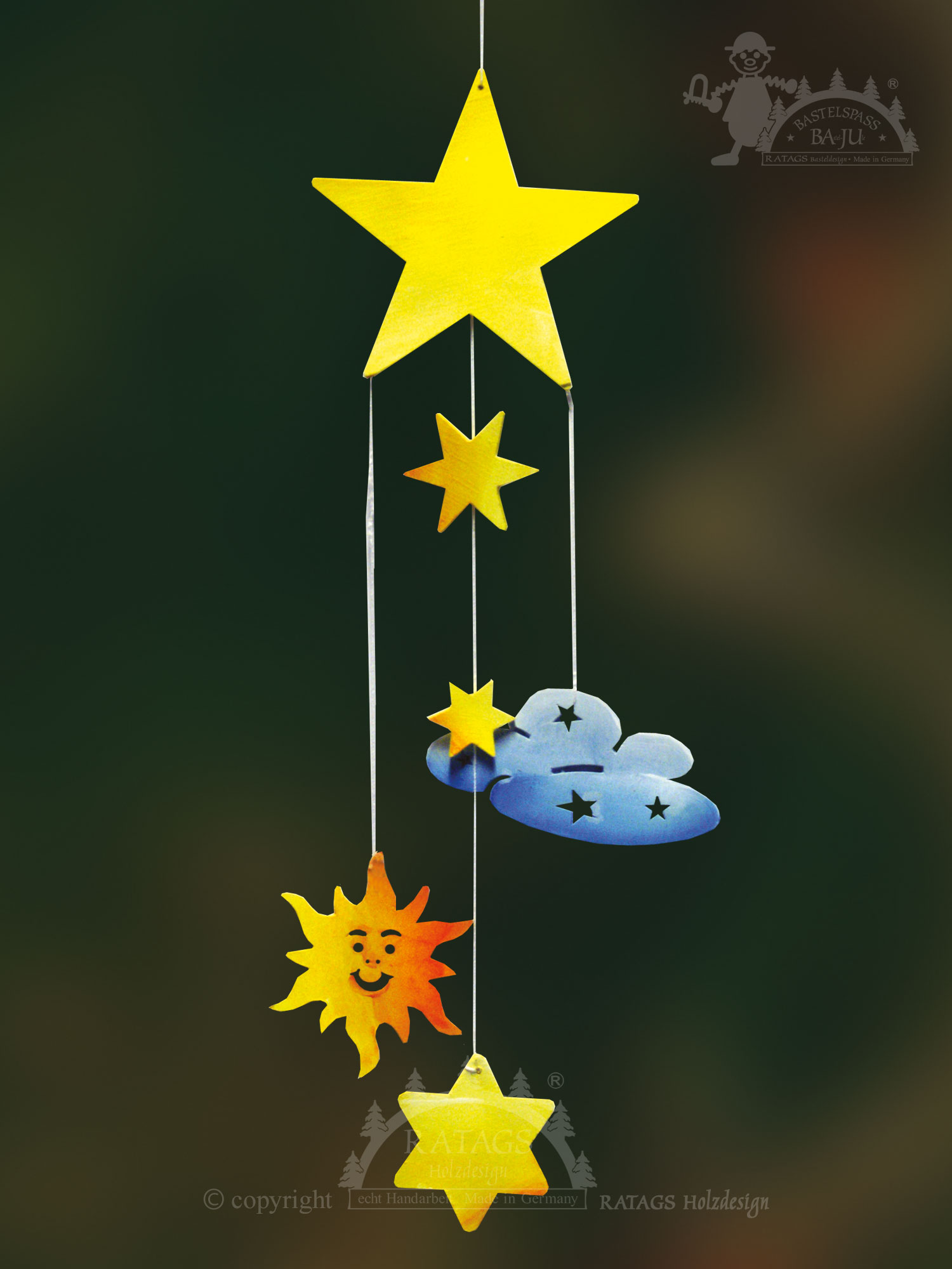 Wind chime for crafting, star