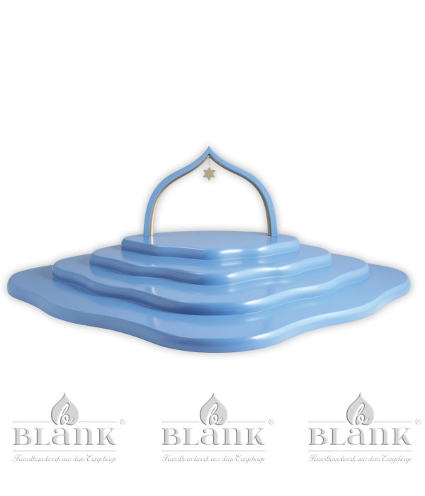 Cloud 4 tiers with arch, coloured