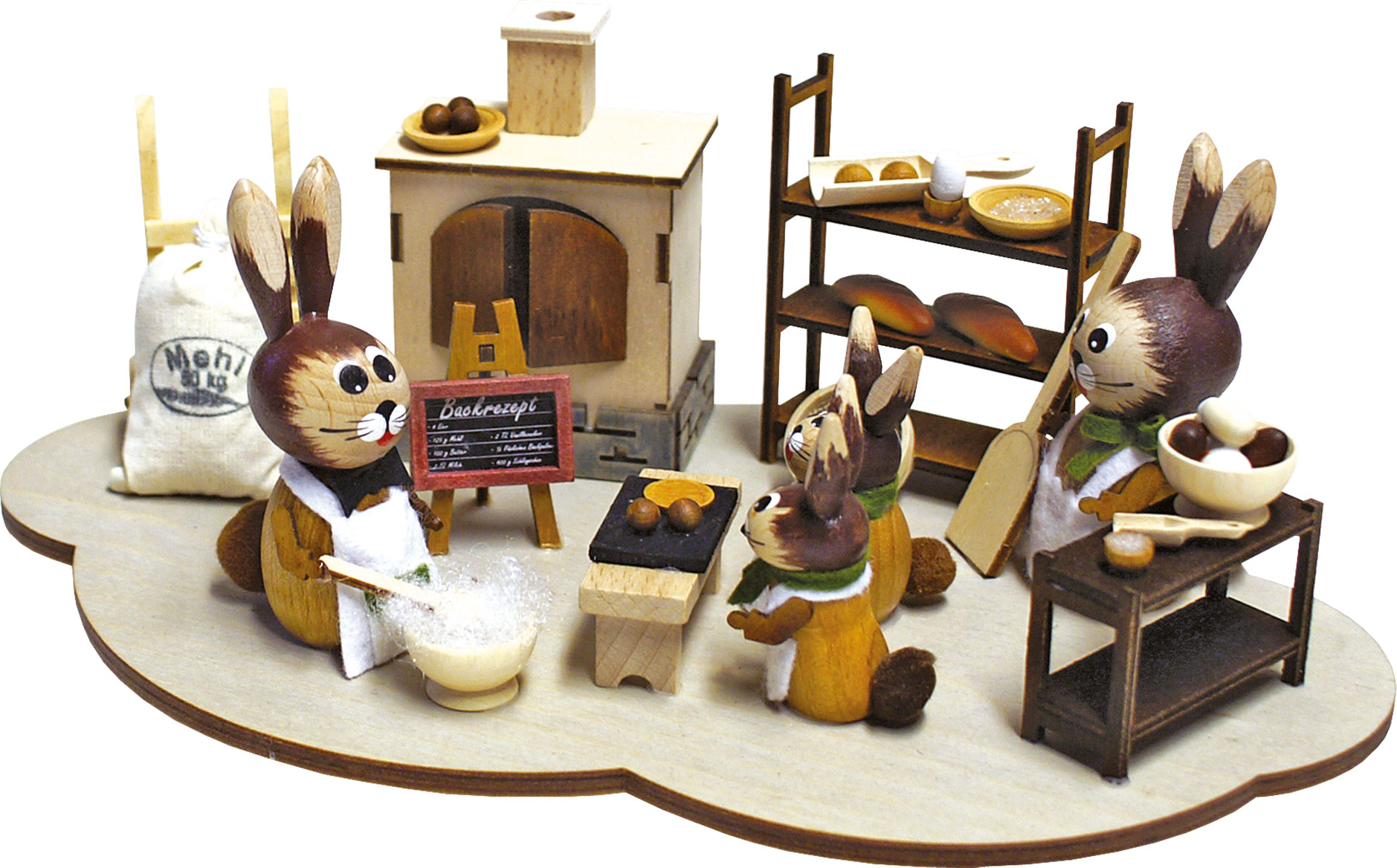 Rookoven, konijnenbakkerij, groot