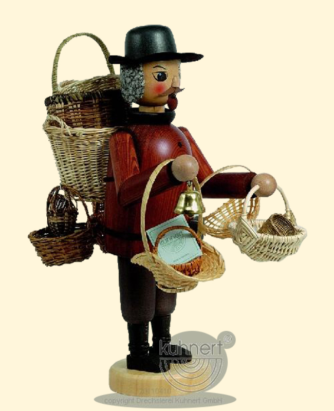 Incense burner, basket seller, coloured