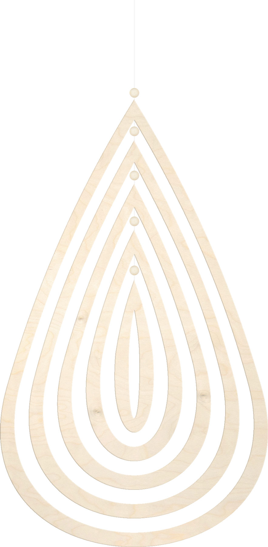 Windspiel zum Basteln, Tropfen Windspiel zum Basteln, Tropfen