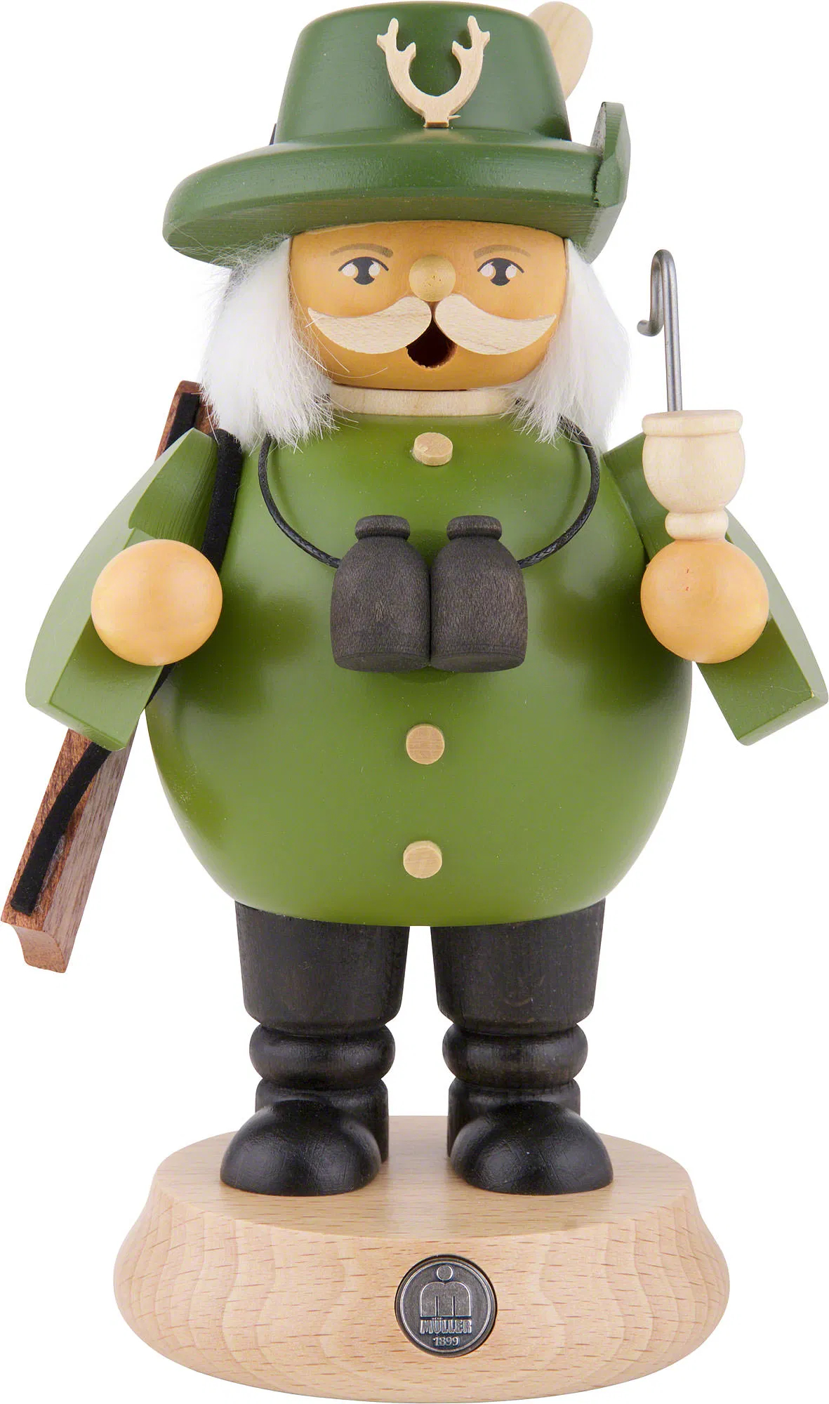 Incense burner, green forester