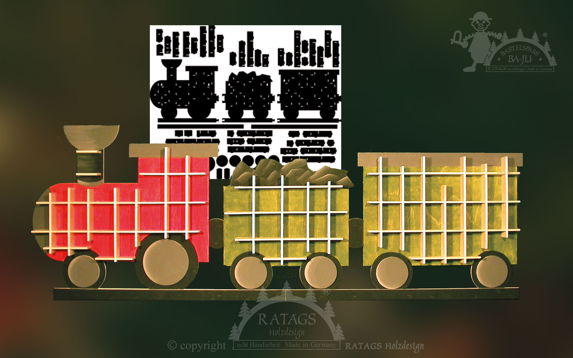 Kézműves készlet, vonat